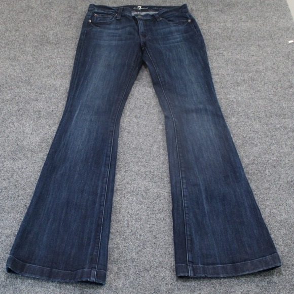 7 For All Mankind Charlize Bootcut Jeans Dark Wash Women's Size 29 - Picture 2 of 11